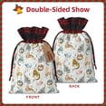 thumbnail image 2 of Sikiie Cute Colorful Animal Christmas Gift Bags Drawstring Gift Bags Sacks Drawstring Bag Holiday Linen Xmas Wrapping Bags for Presents Party Gift-Black, 2 of 8