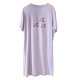 thumbnail image 1 of Gibobby Vestido casual de punto para mujer Camisón de algodón para mujer, delgado, de verano, suelto, para estudiantes, para mujeres embarazadas, de tamaño, d(Rosa,Talla única), 1 of 3