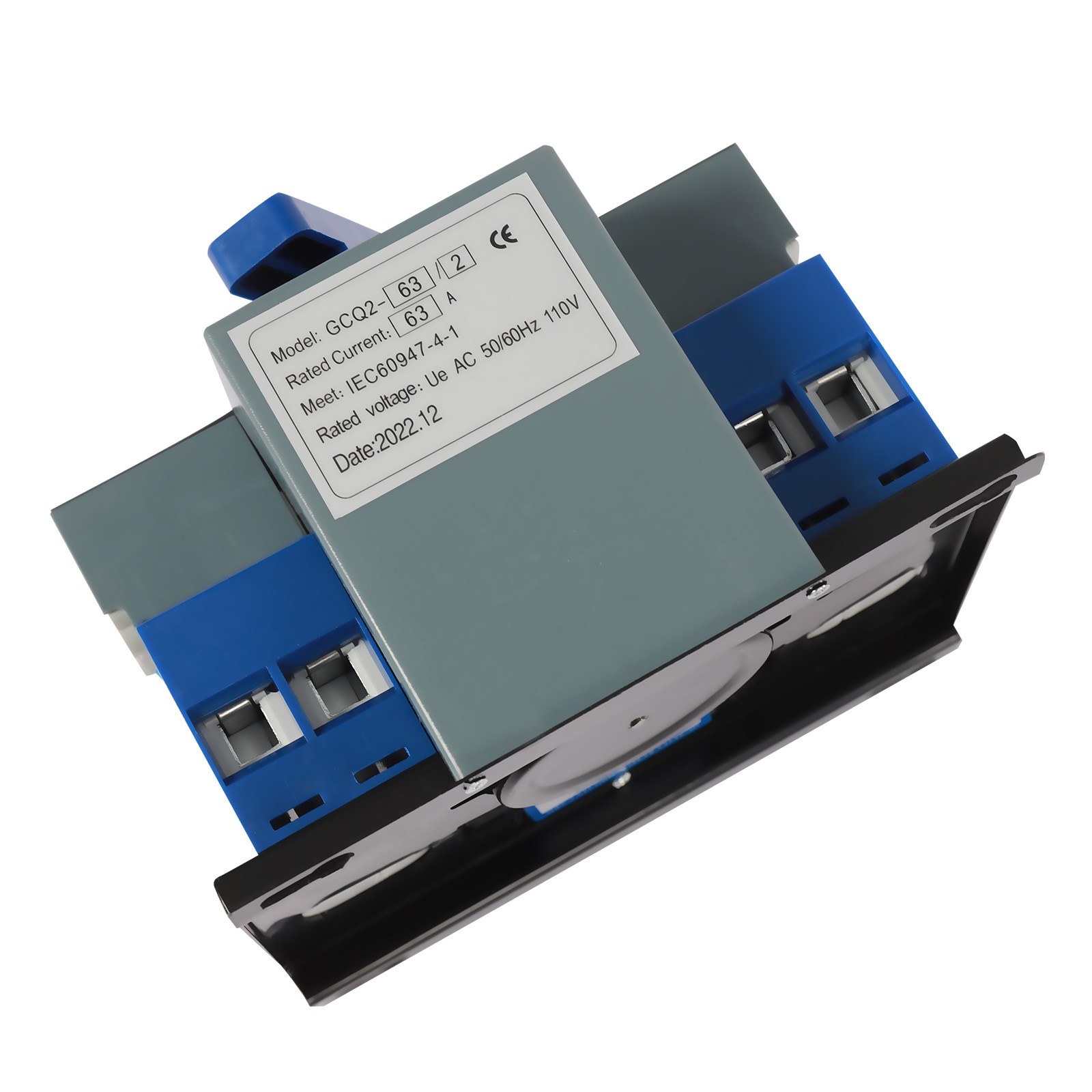 Miumaeov Mini Dual Power Automatic Transfer Switch AC-33iB 2P 63A 110V Toggle Controller Change-Over Switch