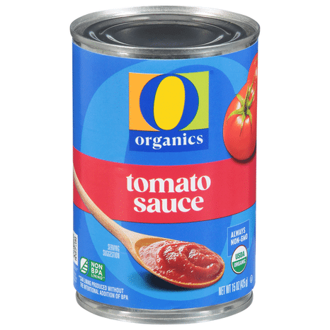 O O Organic Tomato Sauce USDA Organic Non-GMO 15-Ounce