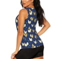 thumbnail image 4 of Picia Funny Chicken Pattern Women's Workout Tank Top,Breathable Activewear,Slim Fit Athletic Top,Versatile Workout Moisture-wicking top-Small, 4 of 9