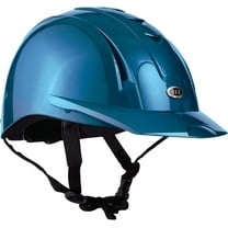 IRH Equi-Pro Horse Riding Helmet | Performance & Comfort [Adjustable] for New to Intermediate Equestrian Riders, Shiny Blue Mist