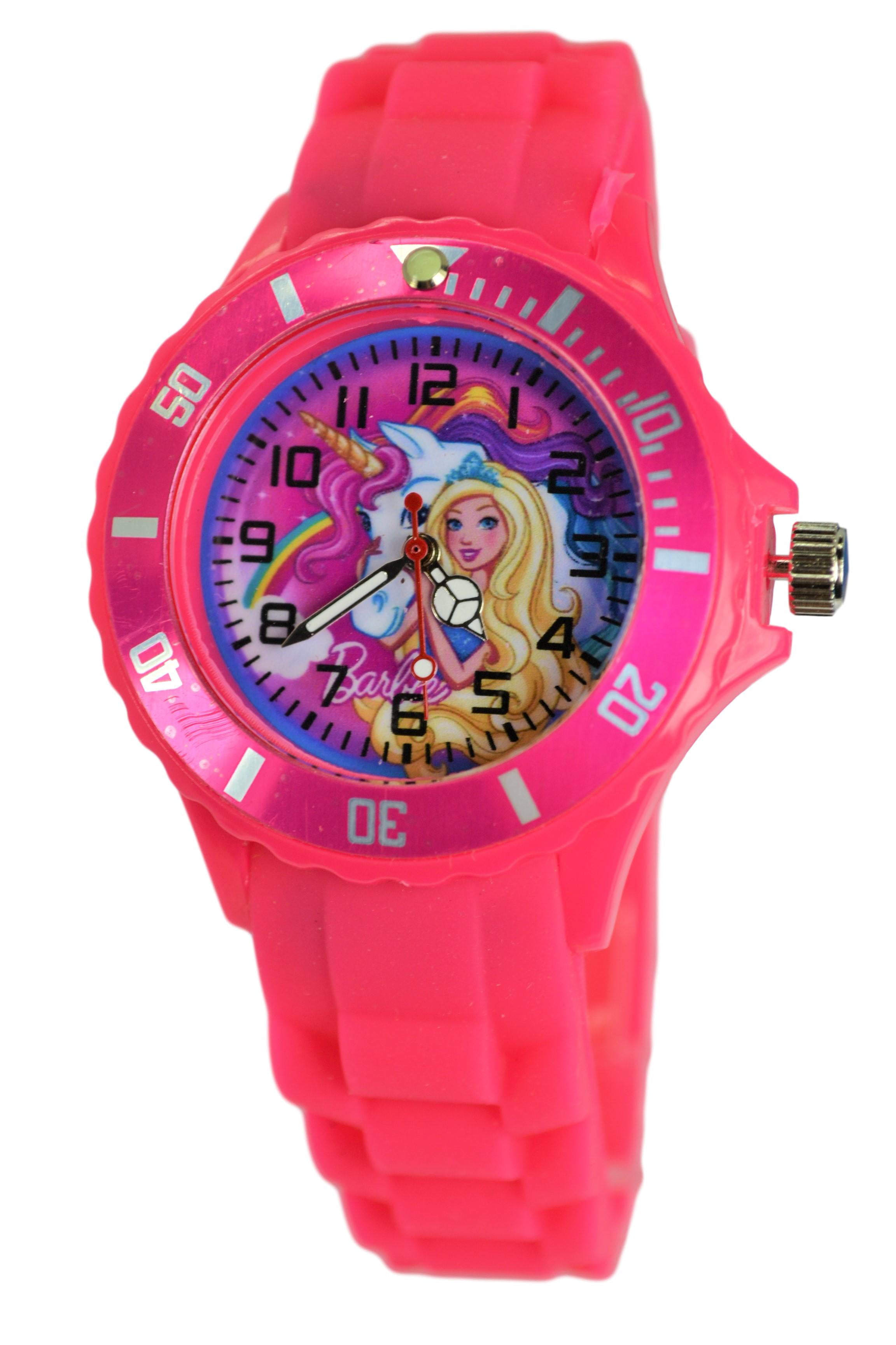 Mattel Barbie Unicorn Silicone Wrist Watch For Kids. Analog Watch