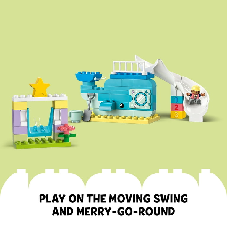 LEGO DUPLO Town Dream Playground 10991 Building Toy Set for Toddlers Boys and Girls Hands on STEM Learning About Letters and Numbers through Imaginative Play Walmart