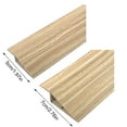 thumbnail image 5 of Oiur 1/1.5CMx100CM PVC Threshold Ramp Self-Adhesive Floor Transition Strip Non-slip Doorways Carpet Tile Overlap Edge Reducer ,Wooden Color, 5 of 8