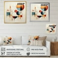thumbnail image 4 of Designart "Colorful Mid Century Geometry Collage IV" Abstract Collages Canvas Print, 4 of 5