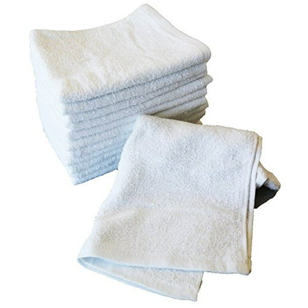 Maruma Face Towel White Towel 200 momme Approximately 34 x 86 cm For crude  products Thin 100% cotton for business use 0740020400 12 pieces 