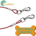 thumbnail image 2 of Cable de amarre para perros de 20 pies con estaca cromada antioxidante de 16 pulgadas – Cadena para perros resistente perfecta con estaca para perros para patio al aire libre, camping y jardín, compat, 2 of 5