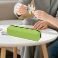 thumbnail image 5 of Plain Color Pencil Case – Stylish Zipper Organizer for Stationery, Available in 9 Colors, Large Capacity Pouch for Office Supplies by Goohae, 5 of 6