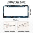 thumbnail image 7 of Aluminum License Plate Frame 2 Pack Car Exterior Accessory Car Tag Holder for Front Rear Plates Cars Decor Black Cats and Mystical Symbols, 7 of 7
