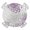 Purple, variant on Sage Green Chrysanthemum Round Fitted Tablecloth with Elastic Edge, Waterproof Table Cloth Table Cover for 45"-54" Tables, Farmhouse Botanical Floral Modern Tablecloths for Dining Picnic Outdoor