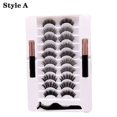 thumbnail image 2 of 10Pairs Magnetic False Eyelashes with Eyeliner Tweezer Set Tool Reusable, 2 of 8