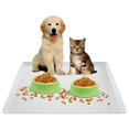 thumbnail image 1 of Alfombrilla de silicona Skywin para comida de mascotas, 61 x 61 cm, antideslizante, color gris, 1 of 8