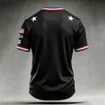 thumbnail image 4 of Zimjoy 2026 USA Soccer Jersey Shirts for Men Crewneck Short Sleeve Country Team Fan International Soccer T Shirts Retro Streetwear Top Black M, 4 of 5
