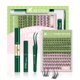 thumbnail image 1 of Kit de extensión de pestañas KEYYOU Angel D Curl, 144 piezas con pegamento, 1 of 8
