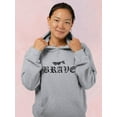 thumbnail image 2 of Japanese Dragon Brave Text Hoodie Women -Image by Shutterstock, Female 5X-Large, 2 of 4