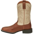thumbnail image 3 of Justin Boots Mens Canter Square Toe Pull On Cowboy  Mid Calf Boots, 3 of 5