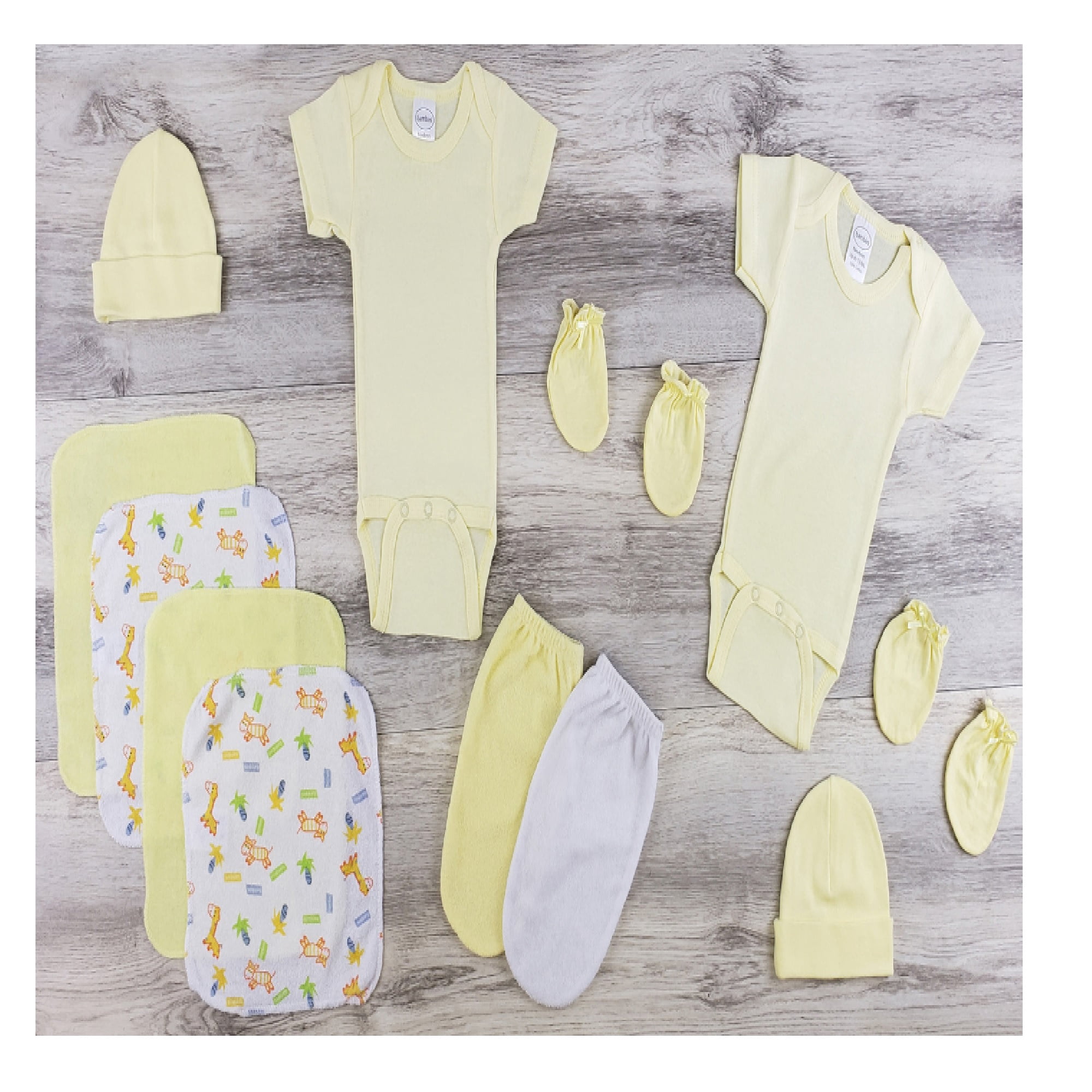 Bambini Hooded Towel Bath Mittens Hats and Mittens