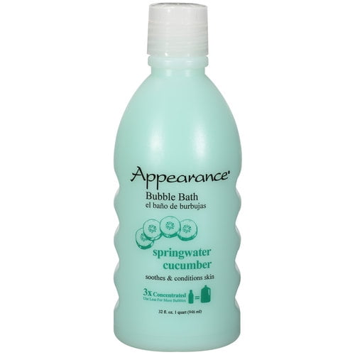 Appearance Springwater Cucumber Bubble Bath, 32 Fl. Oz.