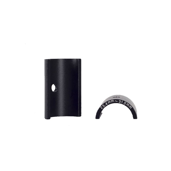 Eigraketly 2 uds manillar de bicicleta Shim Stem reductor aleación de aluminio espaciador negro Ciclismo Negro