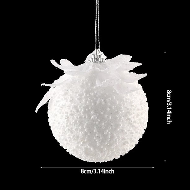 Bolas de Navidad colgantes para árbol de Navidad, adornos para fiesta en casa, Feliz Año Nuevo, alta calidad, 4 unidades, 8cm, 2023