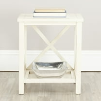SAFAVIEH Candence Nautical Cross Back End Table, Barley