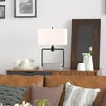 thumbnail image 2 of Evelyn&Zoe Holden 22" Modern Metal and Concrete Table Lamp with White Rectangle Fabric Shade, 2 of 7