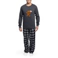 thumbnail image 4 of CafePress - Oh Snap Gingerbread Man - Men's Long Sleeve Charcoal Pajama Set, 4 of 7