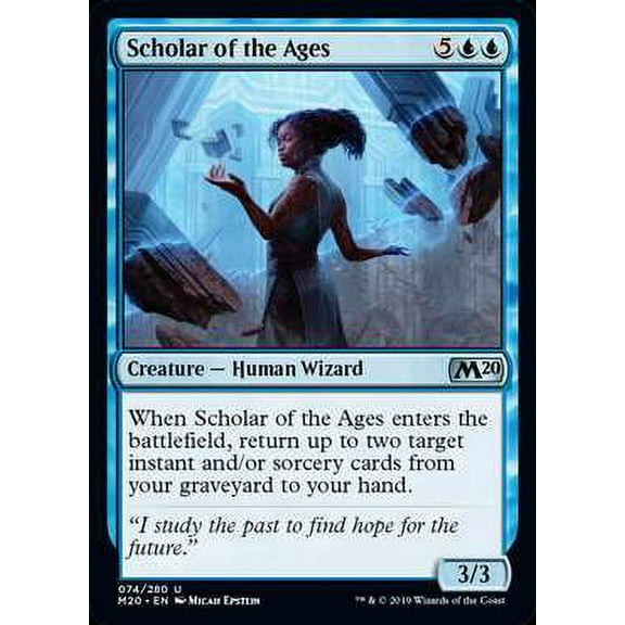MtG Core Set 2020 Scholar of the Ages #74