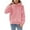 a-Pink40093, variant on Girls Sweatshirts Kids Toddlers Fall Winter Solid Color Teddy Plush Hoodie Thermal Long Sleeve Loose Fit Pullover For Cold Weather Versatile Tops