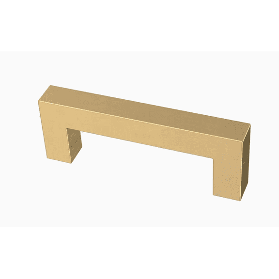 Liberty P41861C-117 Modern Square Bar Pull 3" Brushed Brass Cabinet & Drawer Pull