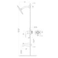 thumbnail image 5 of Logmey Shower Faucet with Tub Spout,Rough-in Valve Included with 10 inch Shower Head,Wall Mounted Rainfall Shower Combo Set, Brushed Nickel, 5 of 9