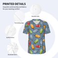 thumbnail image 5 of Rocae Fruit Ice Cream for Breathable Men's Baseball T-Shirt Fashionable Casual Baseball Jersey, Moisture-wicking Sportswear Small, 5 of 9