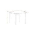 thumbnail image 4 of Pub Table Set Counter Height Square Dining Table & Stools Buttermilk Cherry Finish, 4 of 5