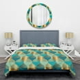 thumbnail image 1 of Designart 'Luxury Retro Drops II' Mid-Century Duvet Cover Set, 1 of 4