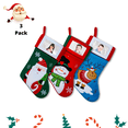 thumbnail image 3 of Lexi Home 18” 3 Pc Set Christmas Stocking - Santa and Friends, 3 of 4