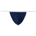 thumbnail image 2 of TANBOM Men's Thong Bulge Pouch Lightweight Breathable Tagless Design Comfortable G-Strings Indigo M, 2 of 6