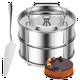thumbnail image 1 of Vaporizador de Acero Inoxidable de 2 Niveles con Capacidad de 2,4 Cuartos de Galón y Tapa Apilable, Molde para Flan, Sartenes Antiadherentes para Cocinar Al Vapor, 1 of 5