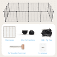 thumbnail image 2 of Xecessory Small Animal Playpen, DIY Pet Pen Rabbit Cage Guinea Pig Cage, Midwest Guinea Habitat for Bunny, Ferret, Hedgehog, 47" x 23", 2 of 6