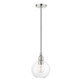 thumbnail image 2 of 48972-91 Livex Lighting Downtown - 1 Light Sphere Pendant In Industrial Style-16.25 Inches Tall and 8 Inches Wide-Brushed Nickel Finish, 2 of 9