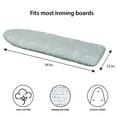 thumbnail image 4 of Simplify Scorch Resistant Ironing Board Cover & Pad in Gray, 4 of 7