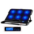 thumbnail image 3 of Cooler Laptop Cooling Pads Panel Lcd De 14/15,6 Pulgadas Ajuste De Silencio Velocidad Del Viento (Negro) Yuarrent EL009802-00, 3 of 5