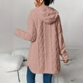 thumbnail image 5 of Winter Cardigan Sweaters for Women Long Sleeve Solid Warm Button Down Knit Sweater Coat Outwear with Pockets, 5 of 9