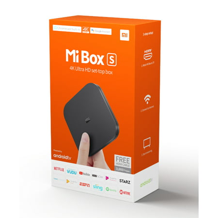 Xiaomi Mi Box S 4K HDR Android TV Streaming Media Player w/Google Assistant (Best Android Assistant 2019)