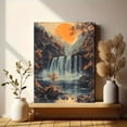 thumbnail image 6 of Serene Waterfall Canvas Print/Wall Art， Suitable for Living Room， Office，and Yoga Studio Decoration., 6 of 8