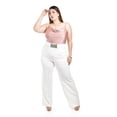 thumbnail image 1 of Pantalon tipo palazzo con cinto Roman Fashion /Tallas Extras, 6094 (Blanco) blanco 38, 1 of 7