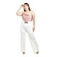 thumbnail image 1 of Pantalon tipo palazzo con cinto Roman Fashion /Tallas Extras, 6094 (Blanco) blanco 42, 1 of 7