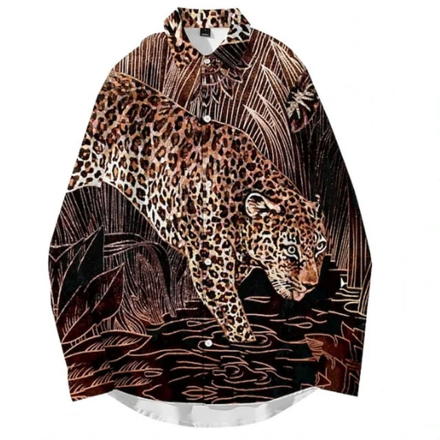Camisa de hombre con estampado de botones, ropa de manga larga para salidas diarias, cuello en V, diseñador de moda, informal y transpirable