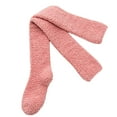 thumbnail image 2 of Dress Choice Women Warm Thigh High Knee Socks Super Soft Plush Slipper Sock Winter Fluffy Microfiber Crew Socks Over Knee High Stockings Leg Warmers, 2 of 8