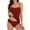 Wine swimsuit women, variant on Wycnly Swimsuits for Women Tankini Sets for Women Womens Bathing Suit Two Piece Swimsuits Casual Solid Strap Tank Top Swimwear Summer Girls Beach Party Modest Swimsuit